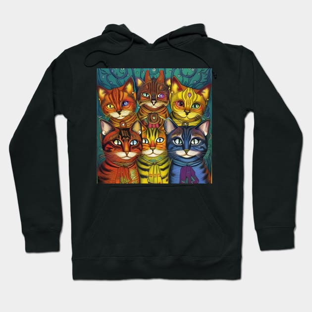 Crazy cats Hoodie by Maison de Kitsch